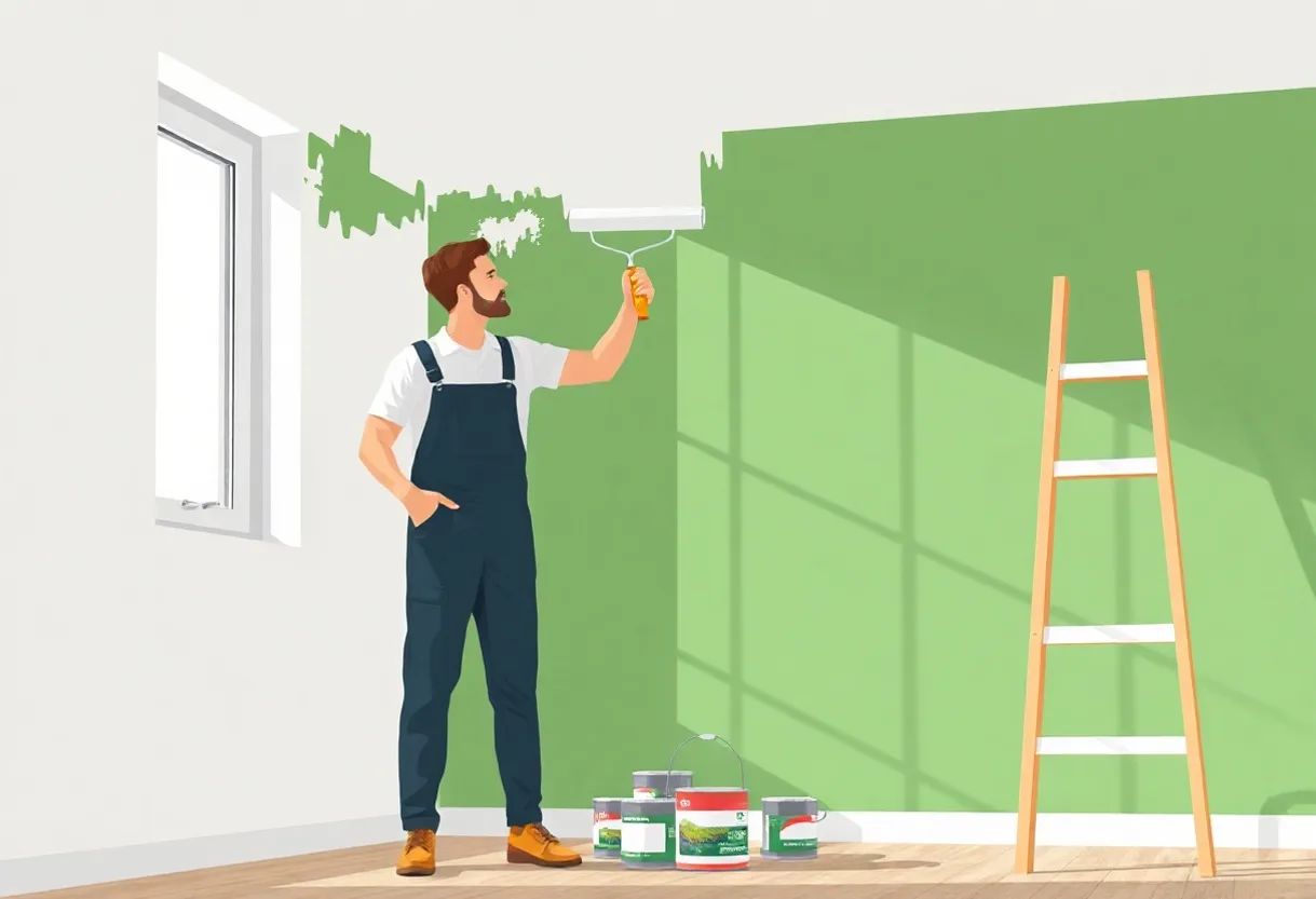 Peintre Pornic 44210 en intervention sur un chantier