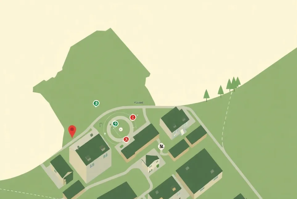 Carte du secteur d'intervention autour de Pornic (44210)